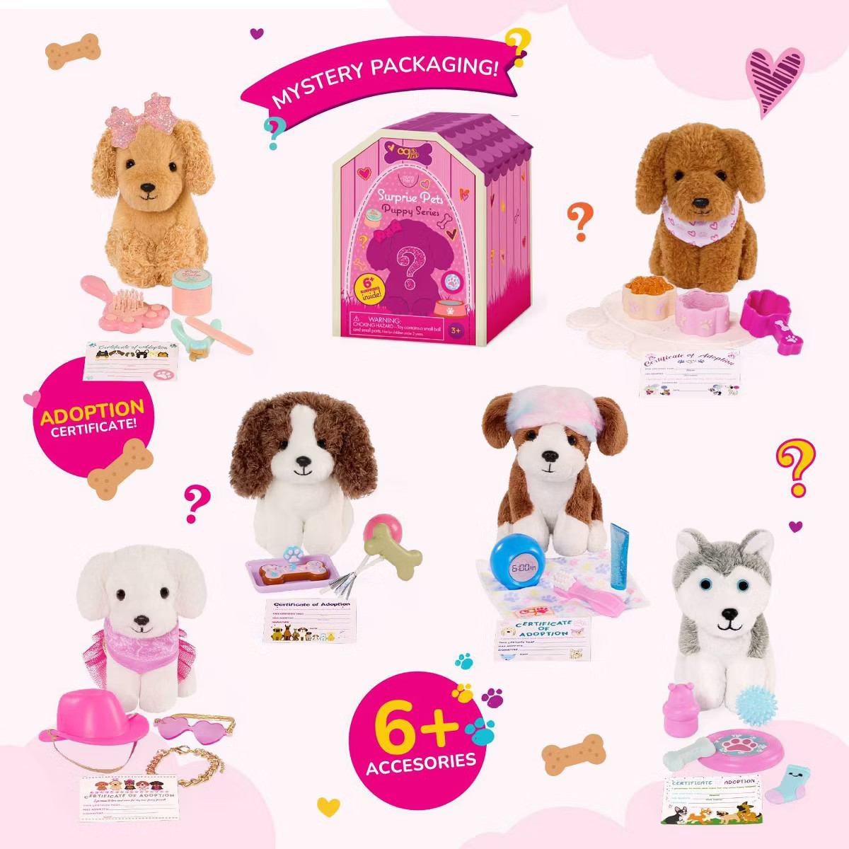Our Generation Surprise Pets Puppy Series - 1 of 6 Collectible Mystery Boxes Accessories for 18" ... | Target