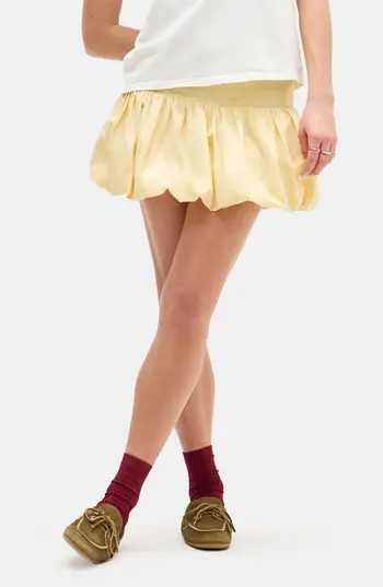 BDG Urban Outfitters Bubble Hem Miniskirt in Yellow at Nordstrom Rack, Size X-Large | Nordstrom Rack