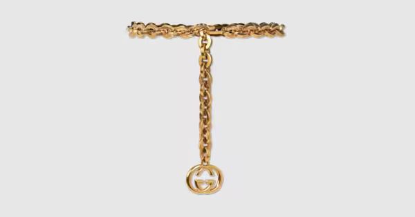 Gucci Chain belt with Interlocking G charm | Gucci (US)