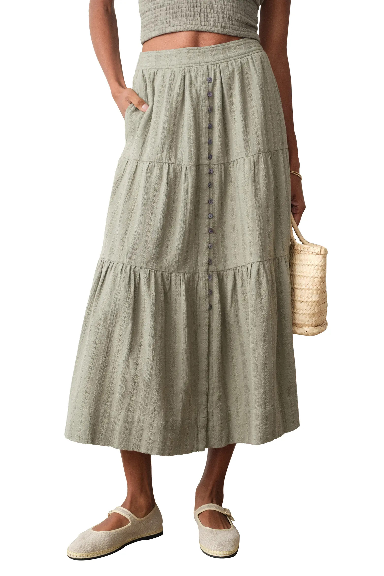 Lana Tiered Cotton Maxi Skirt (Women) | Nordstrom | Nordstrom