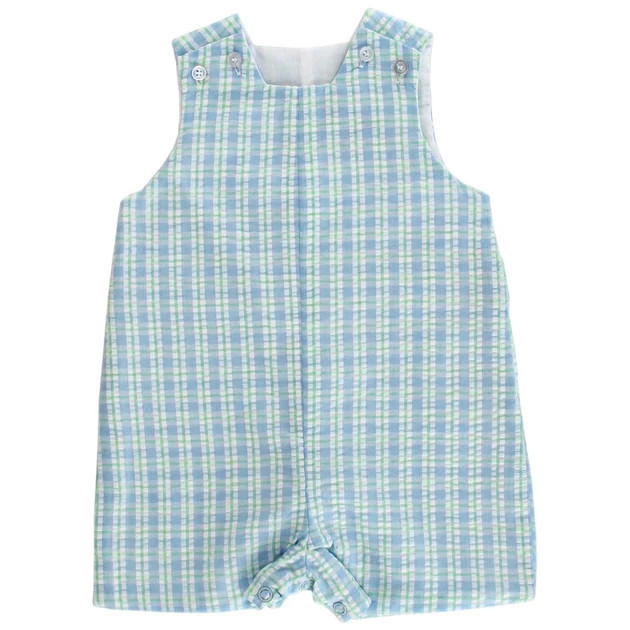 Retreat Seersucker- John John Short w Tab | The Bailey Boys