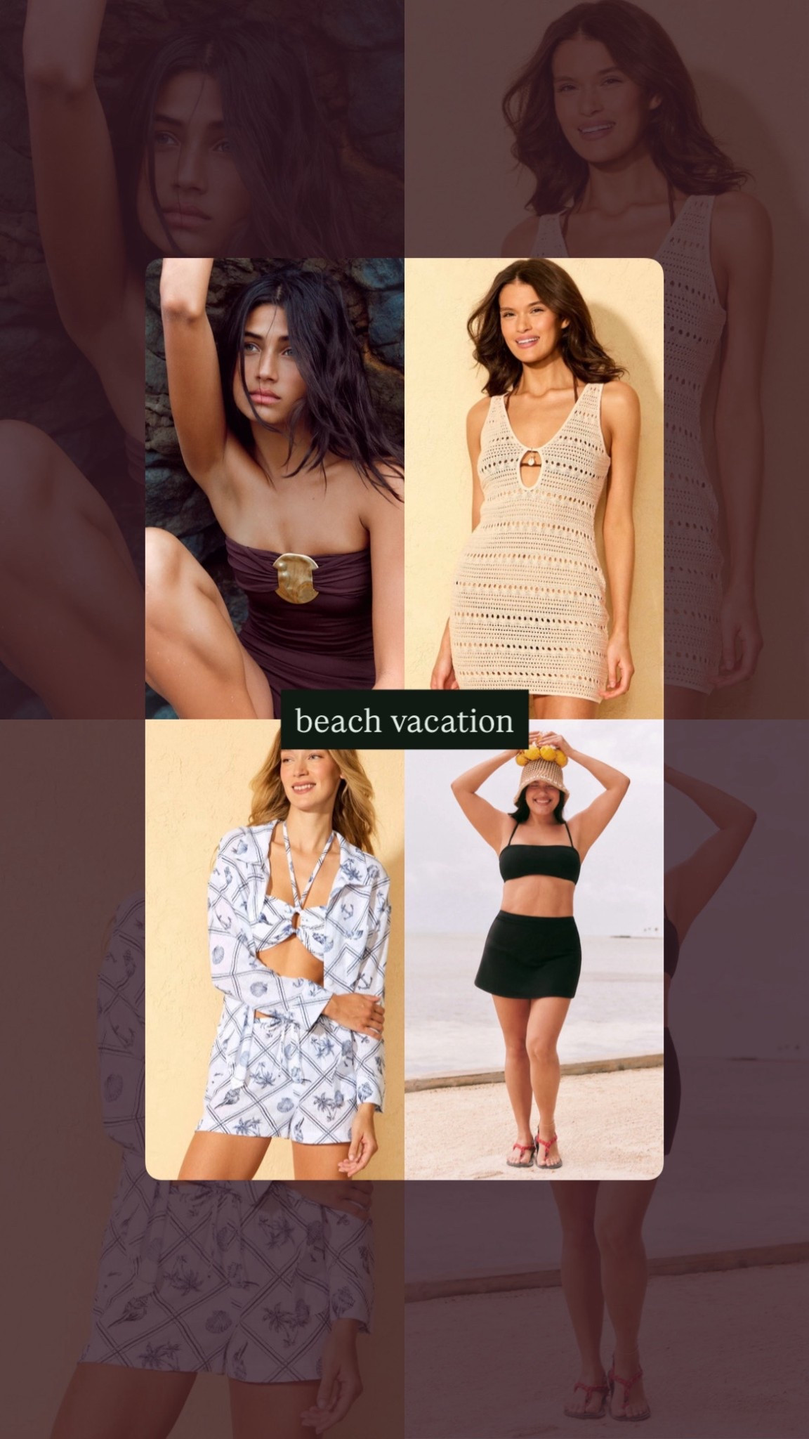 Beach vacation swim outfits 

#LTKOver40 #LTKTravel #LTKSwim