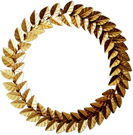 Modern Metallic Gold Leaf Round Wreath Wall Décor | Christmas Décor | Amazon (CA)