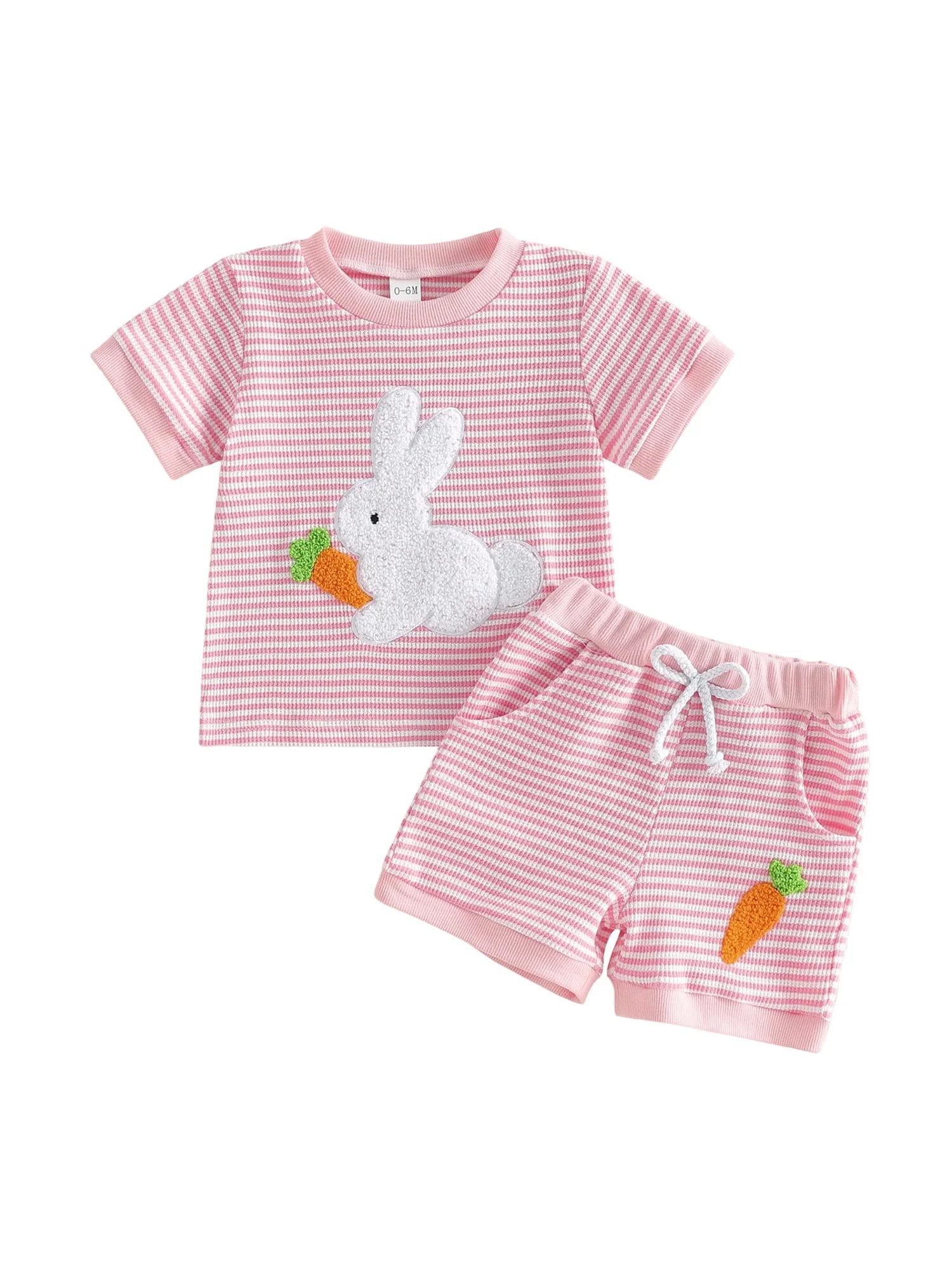 Loicainy Baby Toddler Girls Easter Summer Outfits 6 12 18 24 Months 2T 3T Short Sleeve Crew Neck ... | Walmart (US)