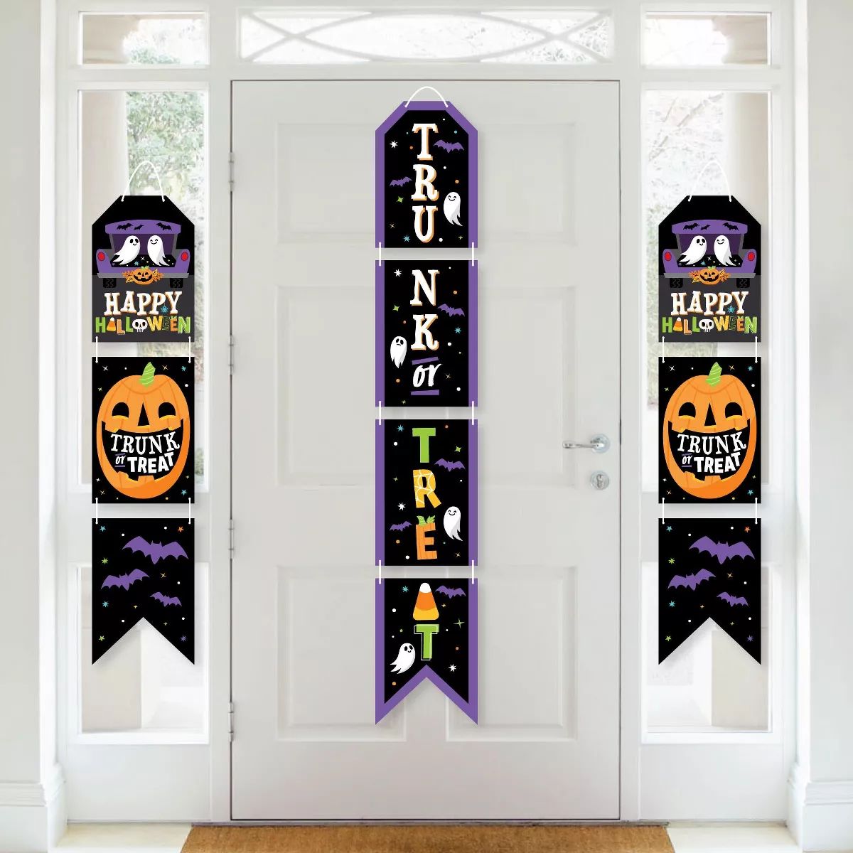 Big Dot of Happiness Trunk or Treat - Hanging Vertical Paper Door Banners - Halloween Car Parade ... | Target
