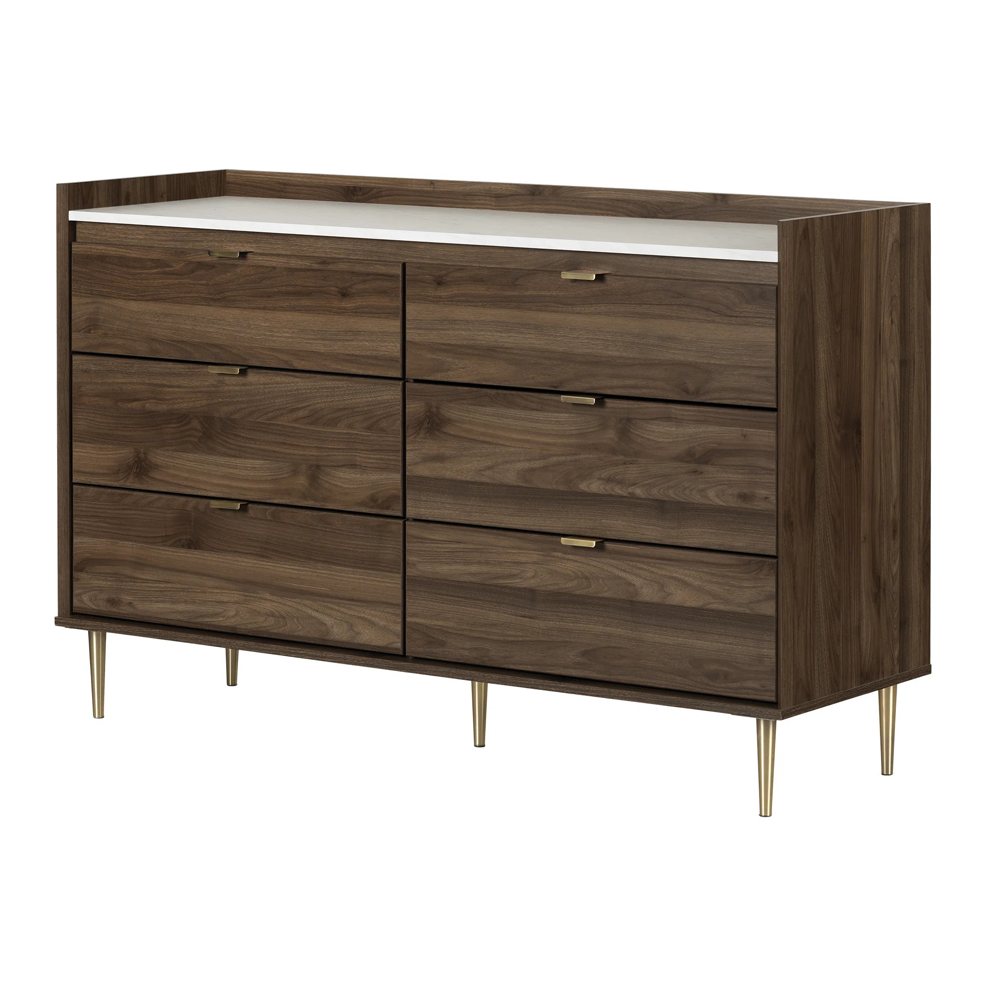 Hype 6 Drawer 57'' W Double Dresser | Wayfair Professional