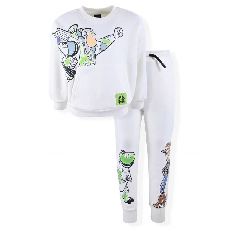 Buzz Lightyear Baby and Toddler Boy Fleece Sweatshirt and Jogger Outfit Set, 2-Piece, Sizes 12M-5... | Walmart (US)