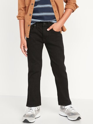 Straight Built-In Flex Black Jeans For Boys | Old Navy (US)