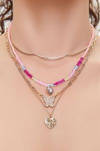 Heart & Butterfly Layered Necklace | Forever 21 (US)