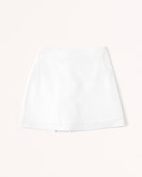 Linen-Blend Mini Skort | Abercrombie & Fitch (US)
