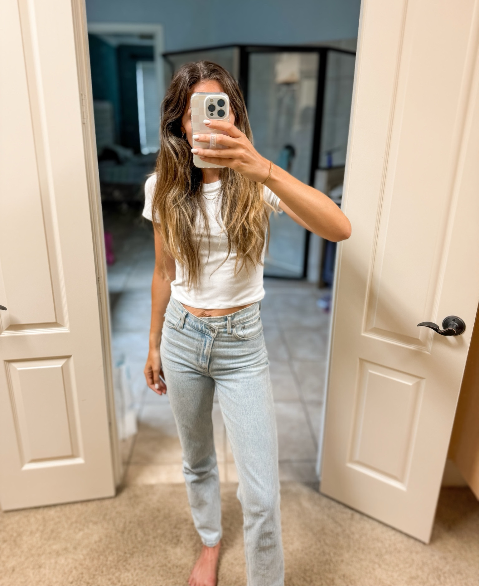 Most comfortable baby tee perfect for high rise jeans, shorts or pair with linen pants for summer

Summer outfit, women’s white tee, cropped white tee, women’s essential baby’s tee, 90s high rise jeans, criss cross button jeans

#LTKfindsunder50 #LTKfindsunder100 #LTKSeasonal