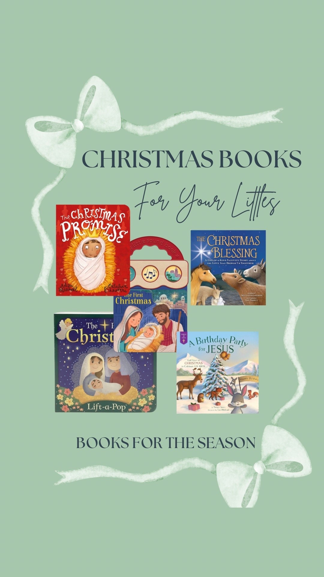 Looking for fun reads for your family and little ones to help describe the reason for the season? These are some of our favorites! 

If I had to pick one it would be “Birthday Party for Jesus!” Truly the sweetest book and a glimpse into helping them understand Christmas.

#christianmom #kidsbooks #book #christmas #toddlerbook #babybook

#LTKmomlife #LTKKids #LTKHoliday