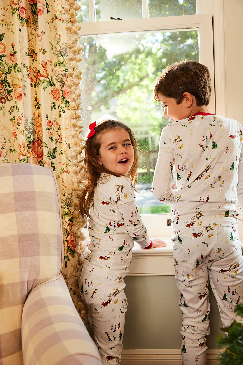 Kids Long-Long Set in Night Before Christmas | Lake Pajamas