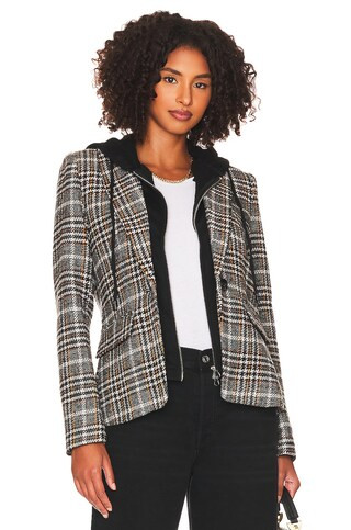 Central Park West Bradley Plaid Dickie Blazer in Black from Revolve.com | Revolve Clothing (Global)