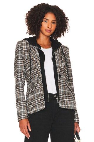 Central Park West Bradley Plaid Dickie Blazer in Black from Revolve.com | Revolve Clothing (Global)