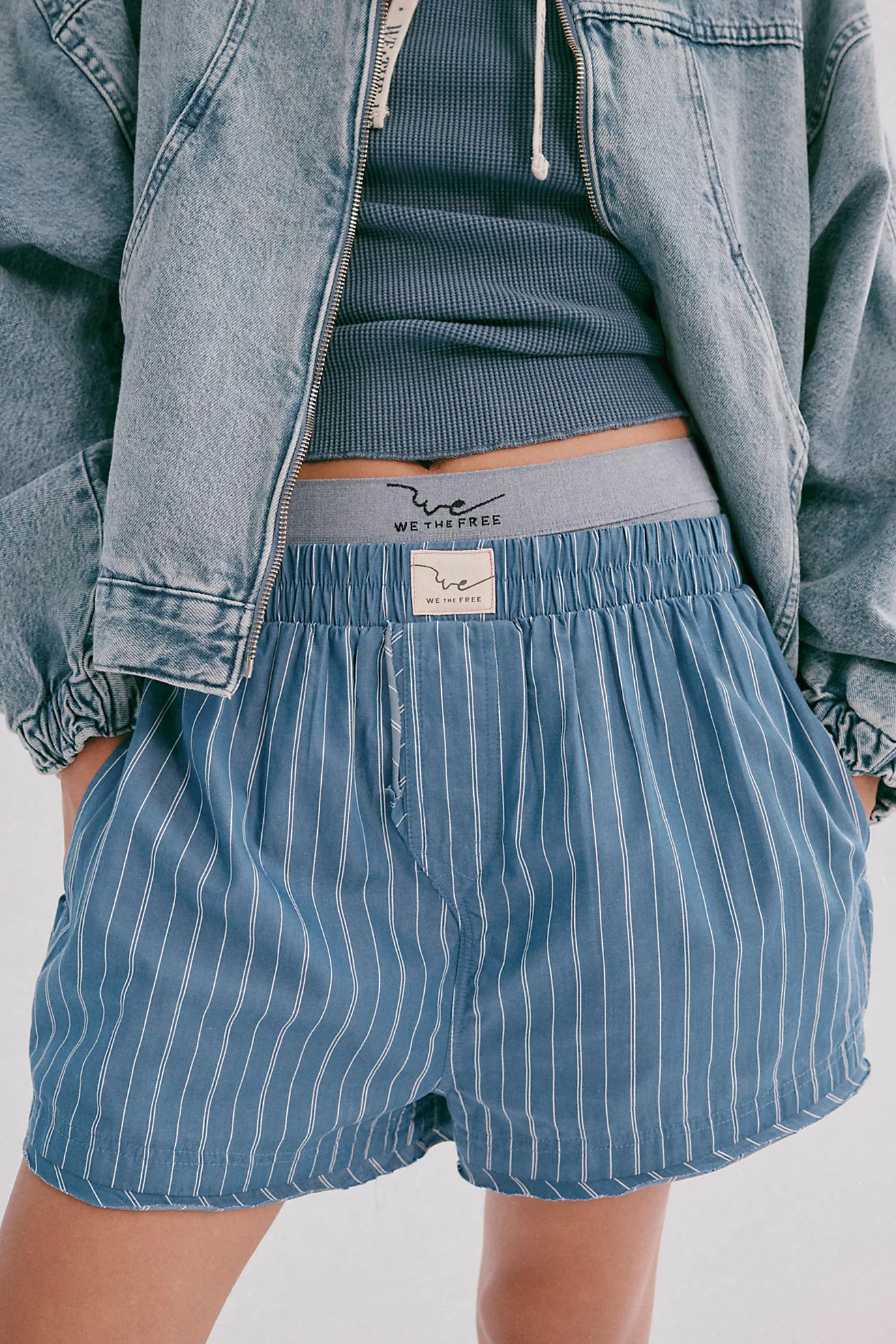 We The Free Day To Day Striped Boxers | Free People (Global - UK&FR Excluded)