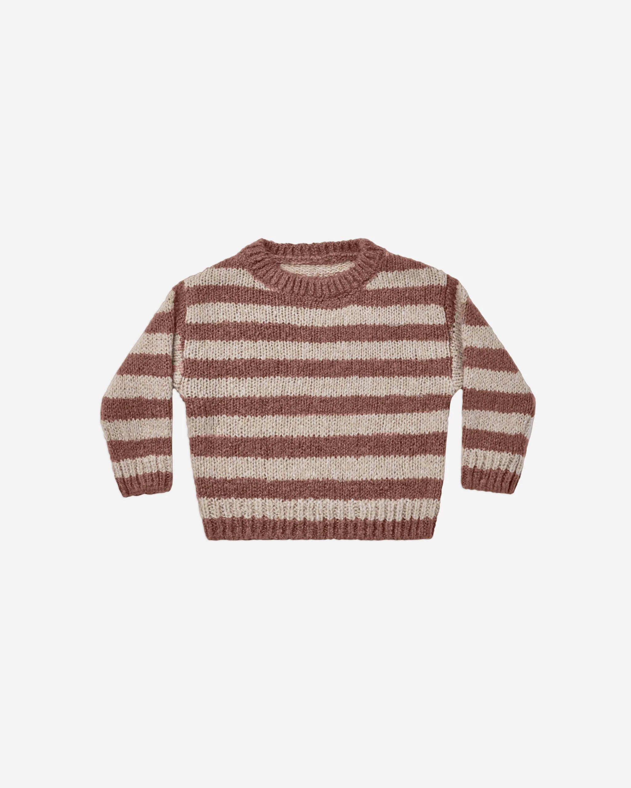 aspen sweater || mocha stripe | Rylee + Cru