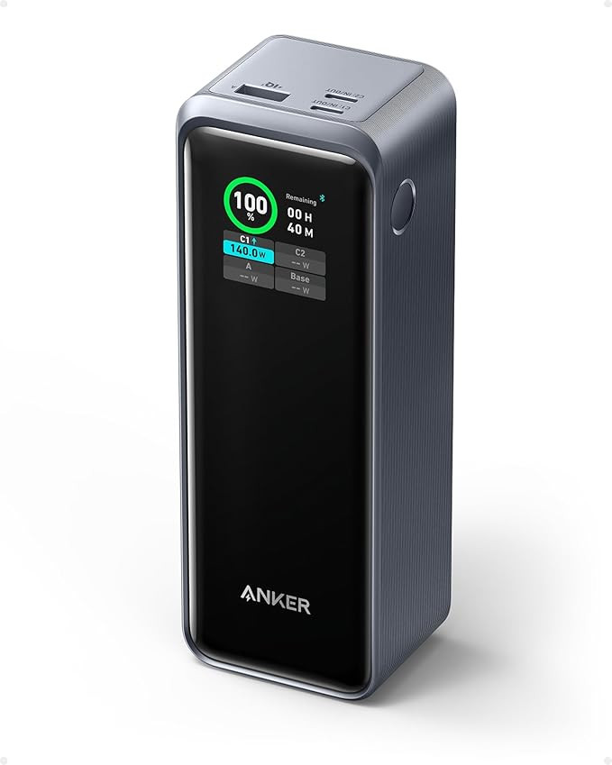 Anker Prime Power Bank, 27,650mAh 3-Port 250W Portable Charger for Travel, TSA-Approved, Smart Ap... | Amazon (US)