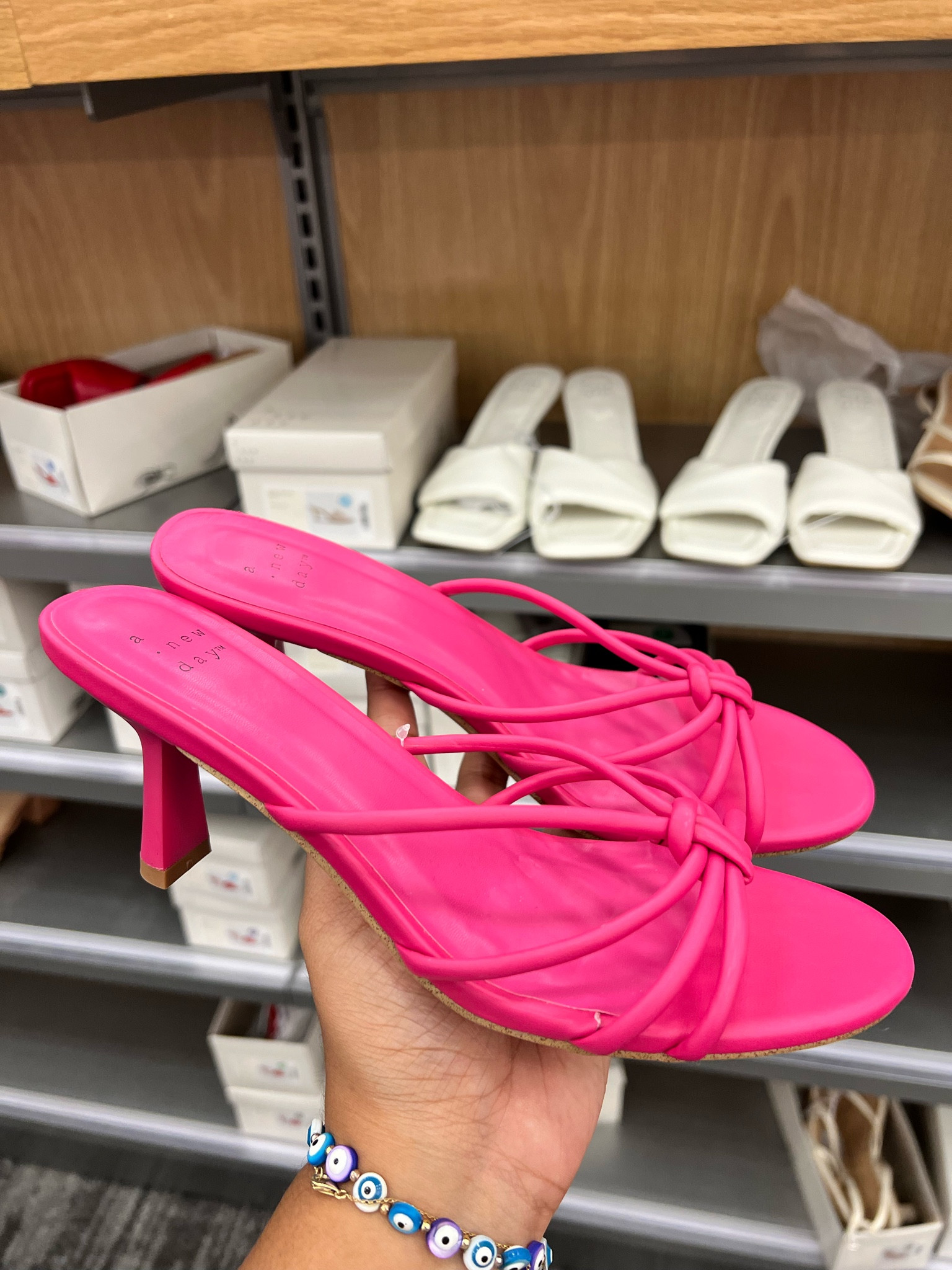 A New Day Lady Mule Heels - this hot pink is the perfect statement shoe!! 💖

#LTKunder50 #LTKshoecrush #LTKFind