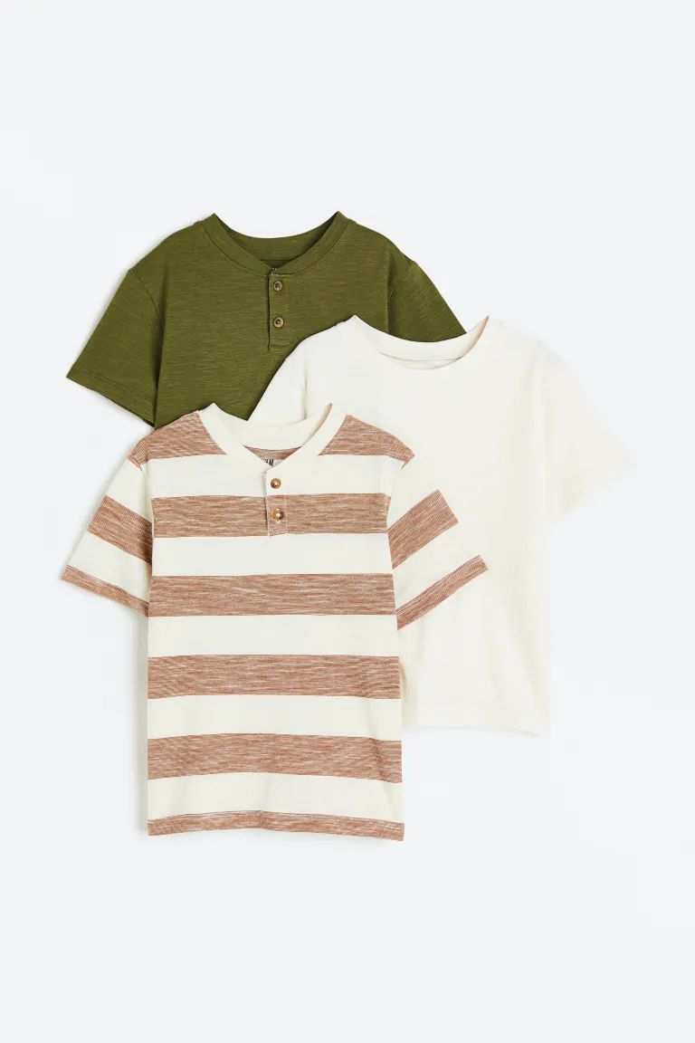 3-pack Henley Shirts | H&M (US + CA)