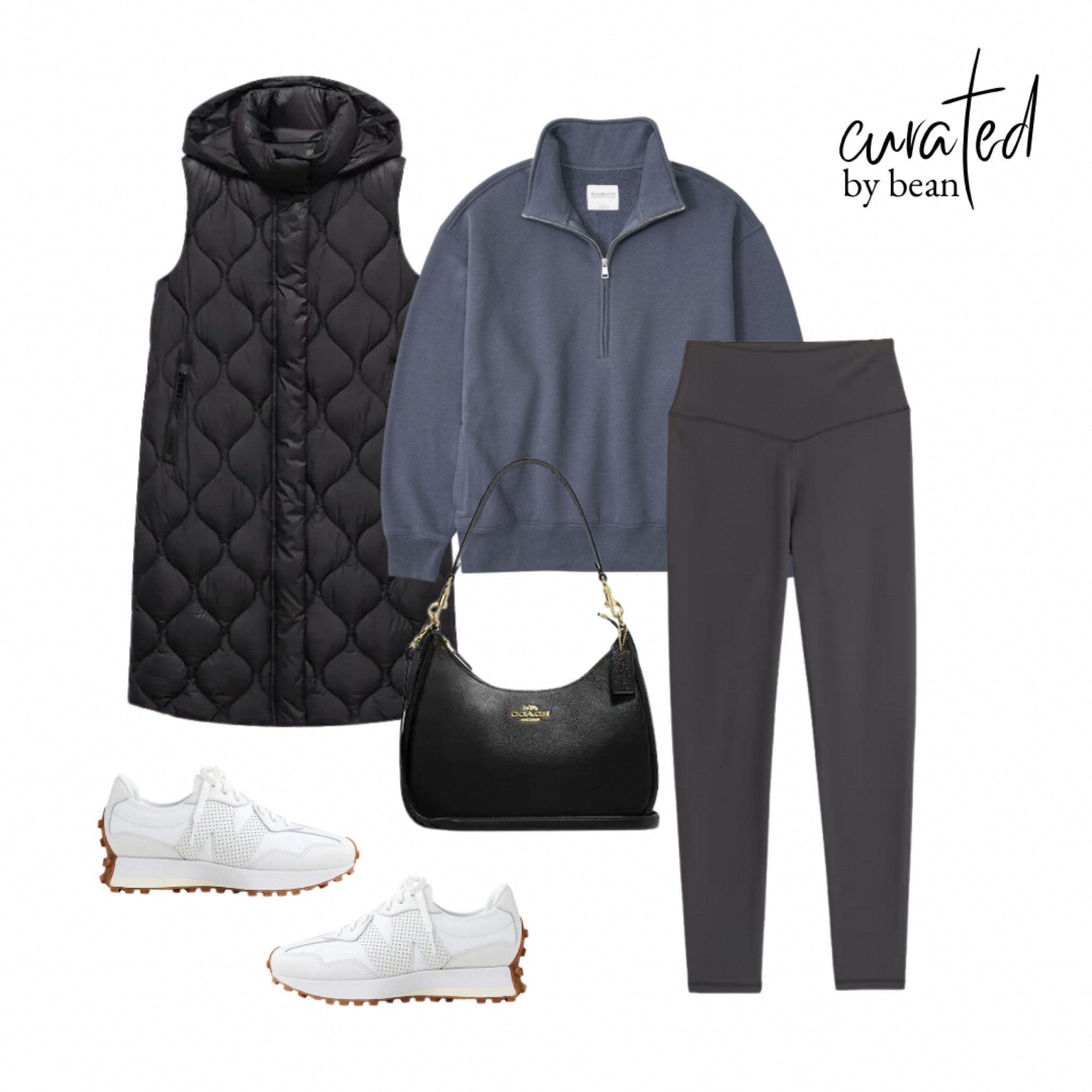 Puffy puffer vest, sweatshirt, leggings, athleisure, travel outfit

#LTKSeasonal