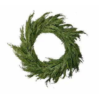 Worth Imports 24 in. Artificial Cedar Wreath 7965 - The Home Depot | The Home Depot