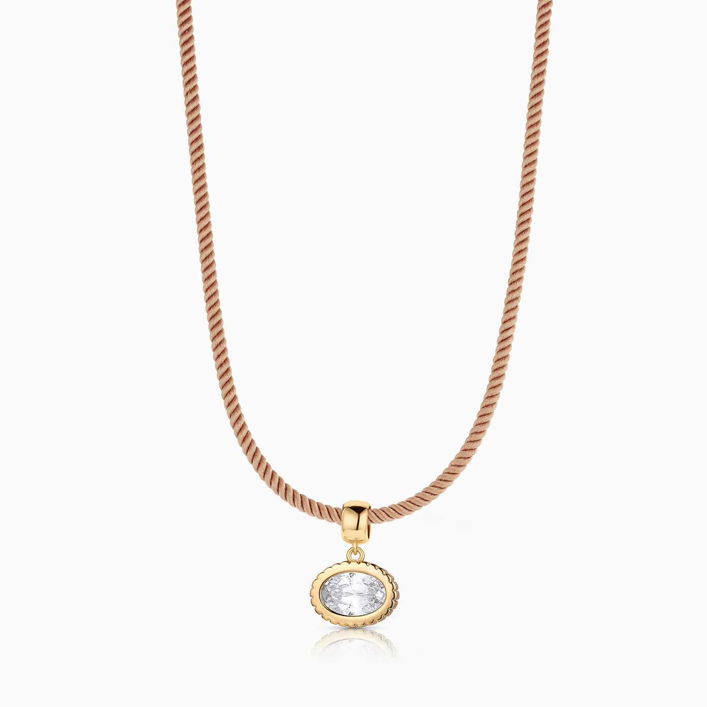 Nova Oval Cubic Zirconia Bail | Thatch