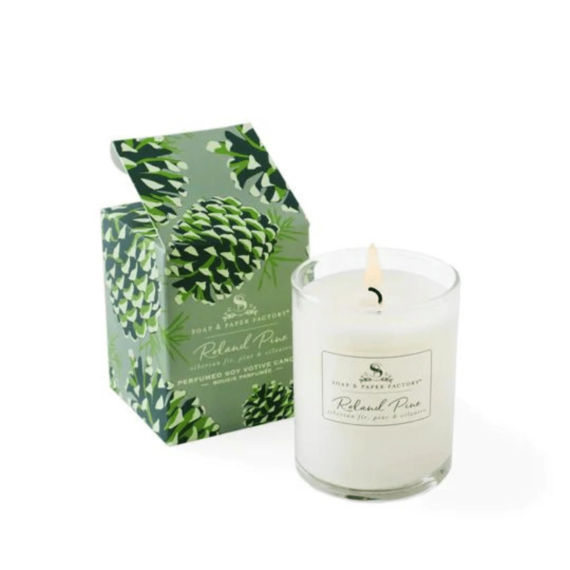 Soap & Paper Factory Roland Pine Votive Soy Candle (2.3 oz) | Smallflower