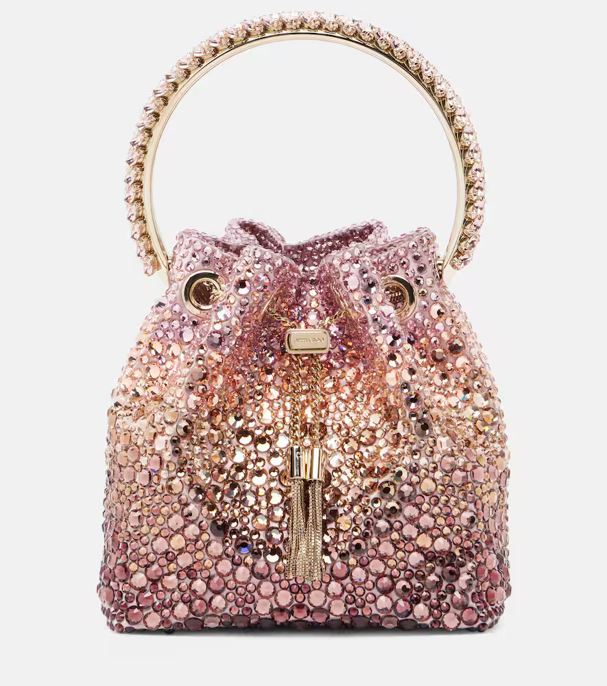 Jimmy Choo Bon Bon Micro embellished bucket bag | Mytheresa (US/CA)
