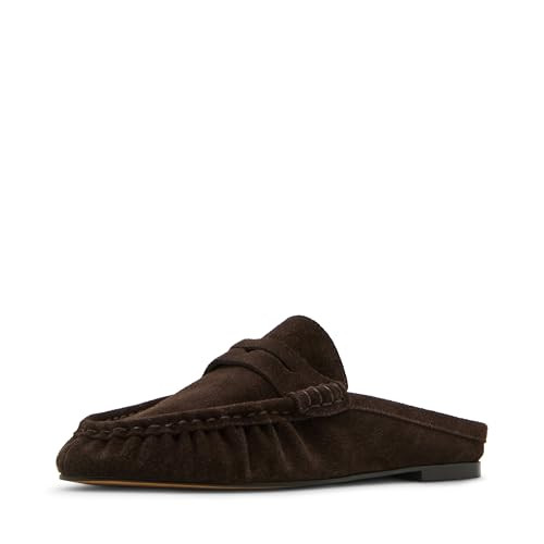 Steve Madden Women's Rafe Loafer, Chocolate Brown Suede, 9.5 | Amazon (US)