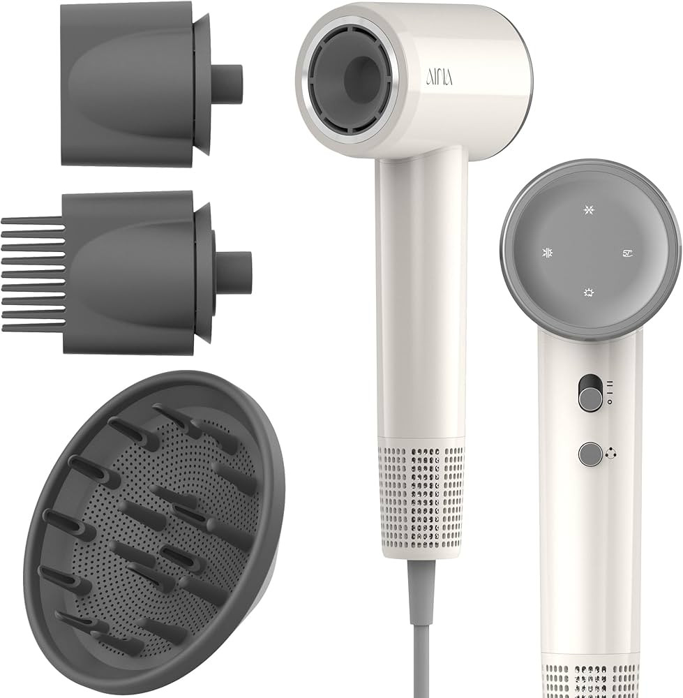 AINA Hair Dryer, Blow Dryer with Diffuser Brush Comb for Women - BLDC Hair Dryer - Brushless Moto... | Amazon (CA)
