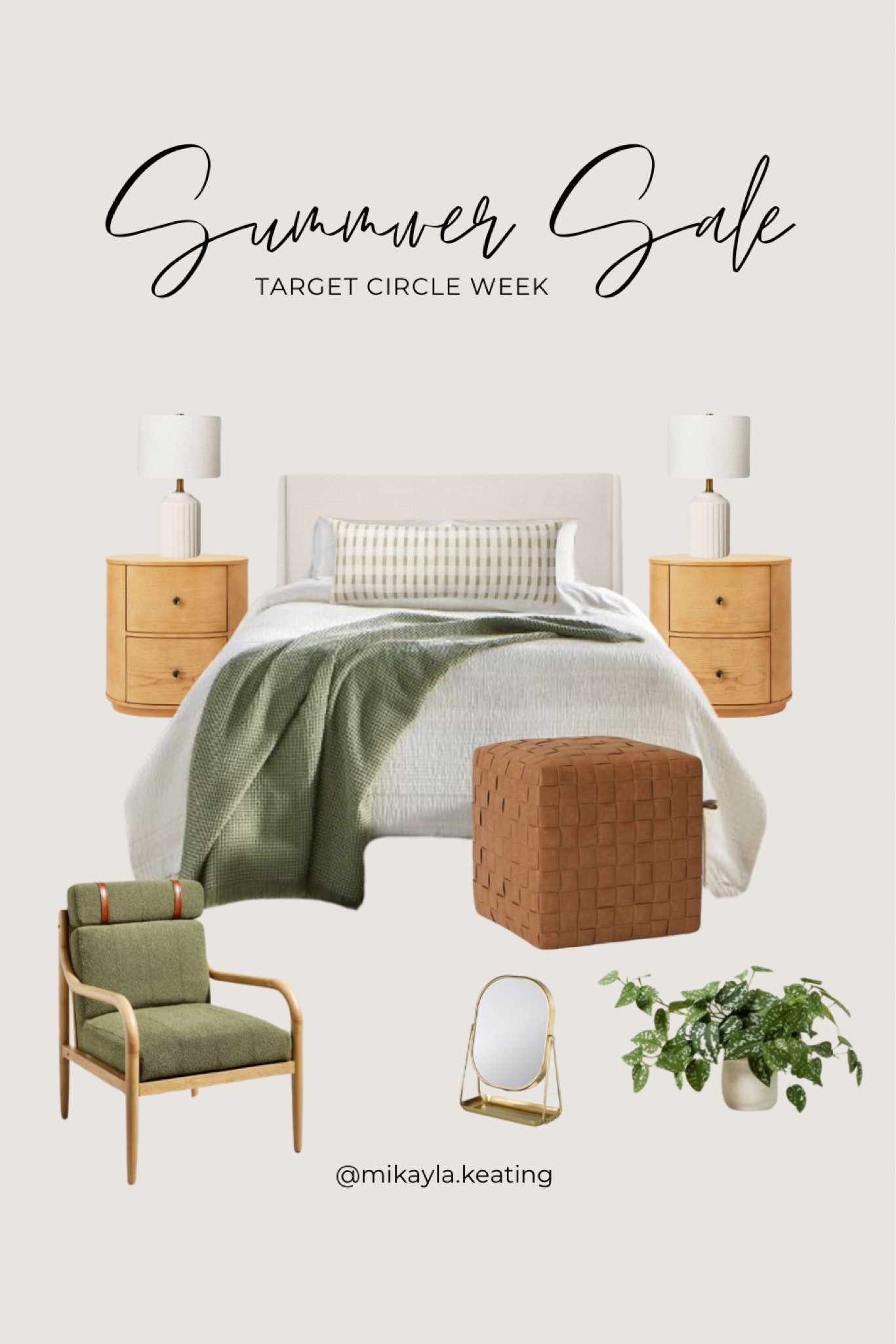 Target Circle Bedroom

Bed, accent chair, nightstand, table lamp, ottoman 

#LTKSummerSales #LTKSaleAlert #LTKHome