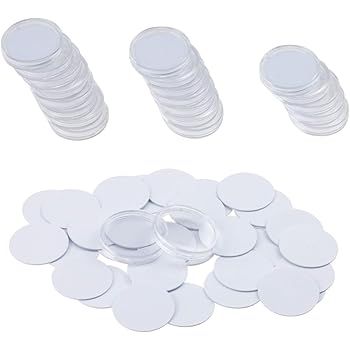 THONSEN 25pcs NTAG215 NFC Tags Round 30mm(1.18 inch) Blank White NTAG215 NFC Cards Compatible Tag... | Amazon (US)