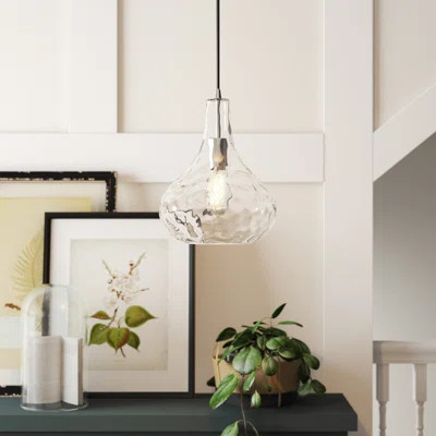 Strathmore 1 - Light Single Teardrop Pendant Birch Lane™ Heritage | Wayfair North America