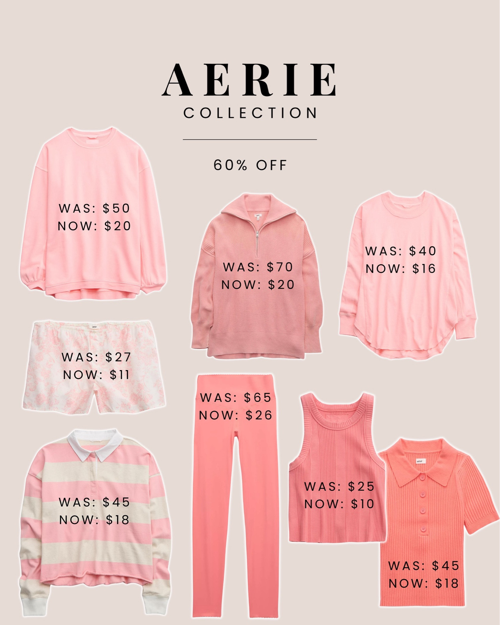 Aerie collection 60% off 🙌🏼🙌🏼 spring loungewear, athleisure

#LTKsalealert #LTKfindsunder100 #LTKfindsunder50