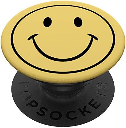 HAPPY FACE - SMILE - RETRO 70'S GRAPHIC PopSockets PopGrip: Swappable Grip for Phones & Tablets | Amazon (US)