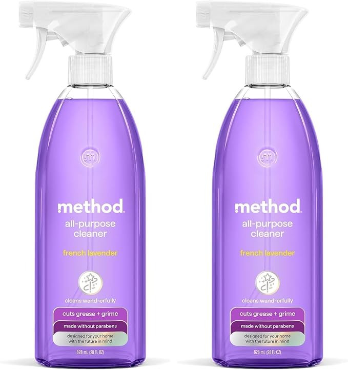 Method All-Purpose Cleaner Spray, French Lavender, Perfect for Most Counters, Tiles and More, 28 ... | Amazon (US)