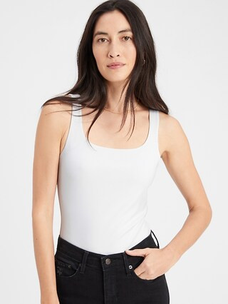 Scoop-Neck Thong Bodysuit | Banana Republic Factory
