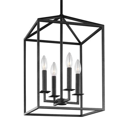 Sea Gull Lighting Perryton Blacksmith Transitional Square Pendant Light | Lowe's