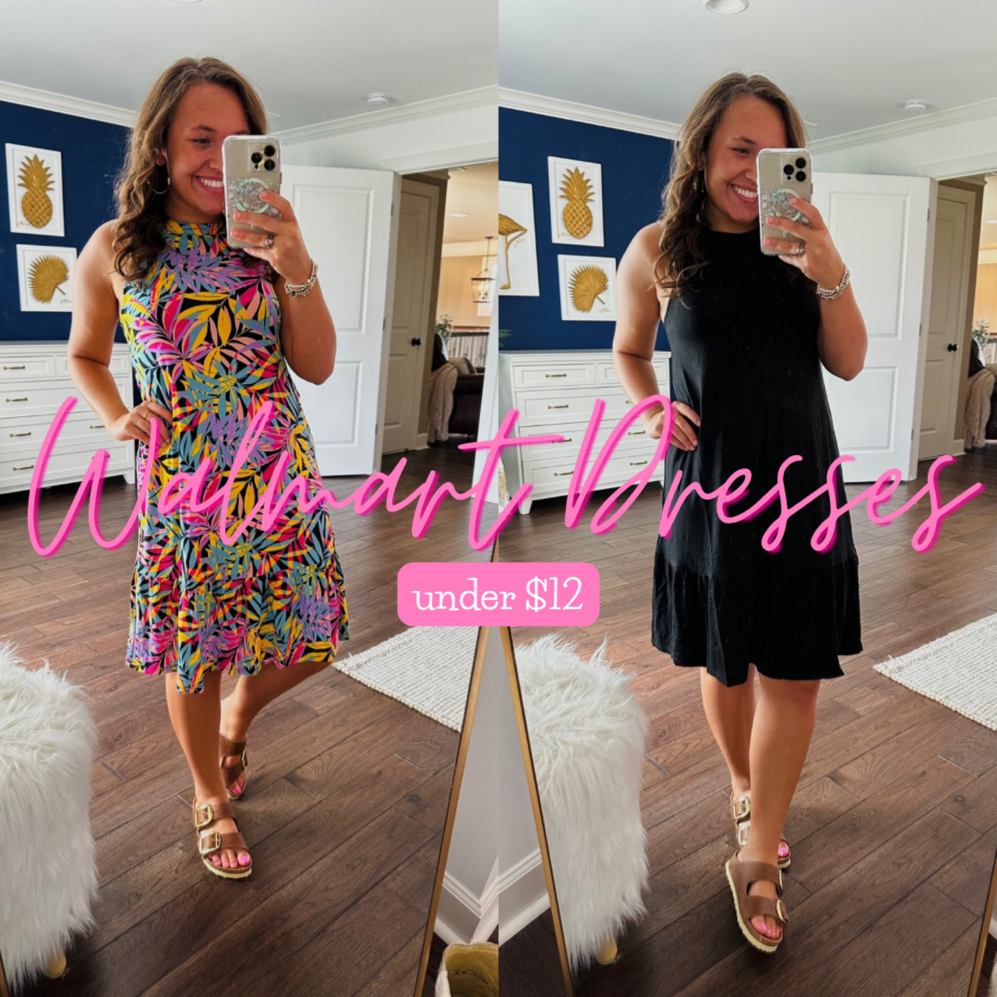 This is the best Walmart dress ever!! Wearing a size XS for reference and I’m 5’0. They’re both perfect transitional pieces. 
Walmart. Walmart fashion. Summer dress. Back to school. Outifts

#LTKunder50 #LTKBacktoSchool #LTKworkwear