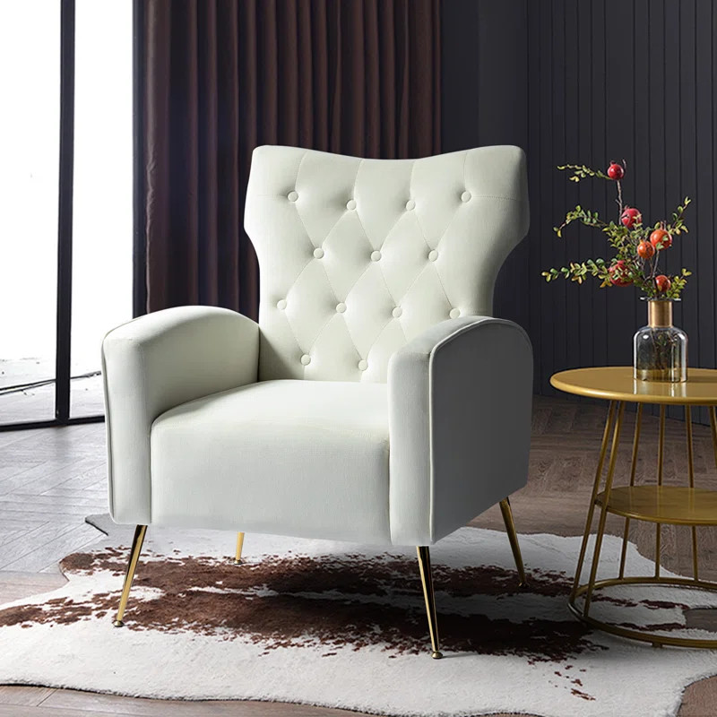 Groombridge 28'' Wide Tufted Wingback Chair | Wayfair North America