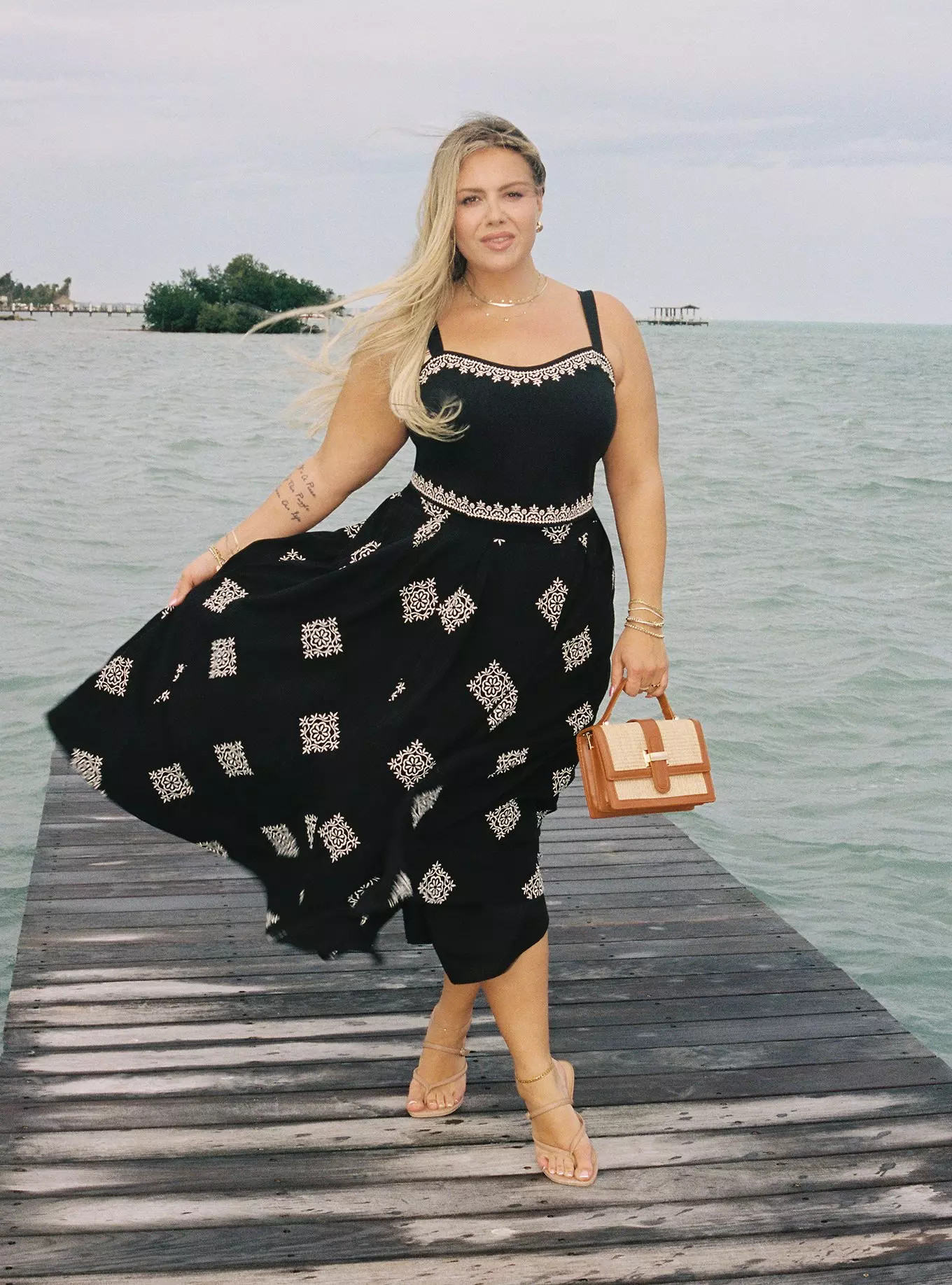 Belle Isle Embroidered Midi Skirt | Torrid (US & Canada)