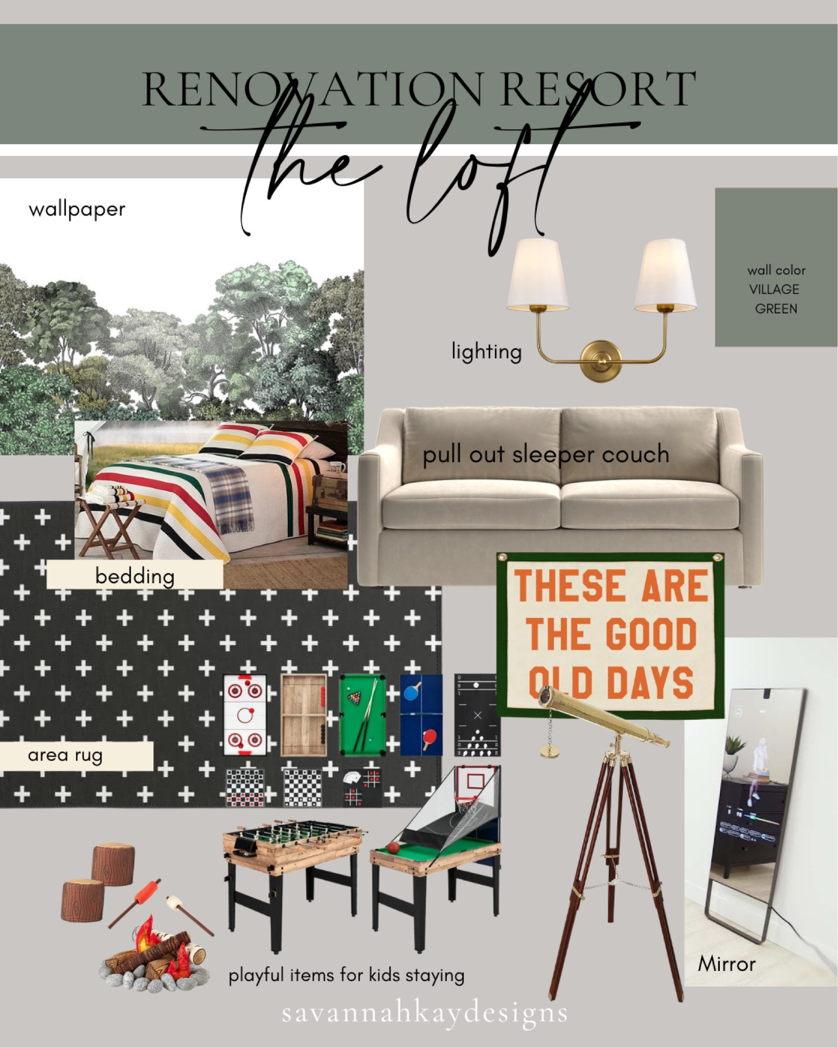 When we did the loft on the show, I could picture my kids here. I was missing them so much by this point. This space turned out just the way I hoped it would. #renovationresort #cabin #vacation #theloft #getaway #lake

Note: wallpaper not linkable through LTK but is from Rebel Walls and the style is Bellewood

#LTKstyletip #LTKtravel #LTKhome