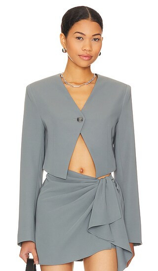 L'Academie Neptune Skort in Slate Gray | Revolve Clothing (Global)