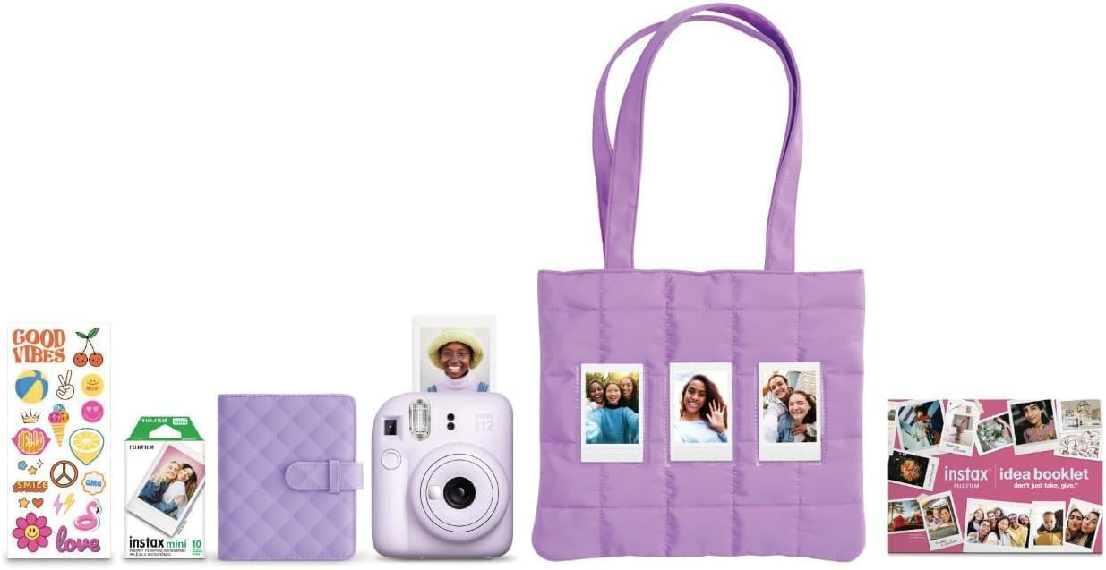 FUJIFILM Instax Mini 12 Holiday Bundle 2025 - Lilac Purple | Amazon (US)