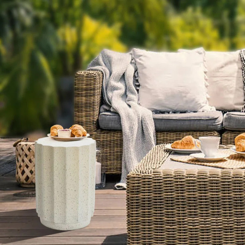 Digrazia Cement Outdoor Side Table | Wayfair North America