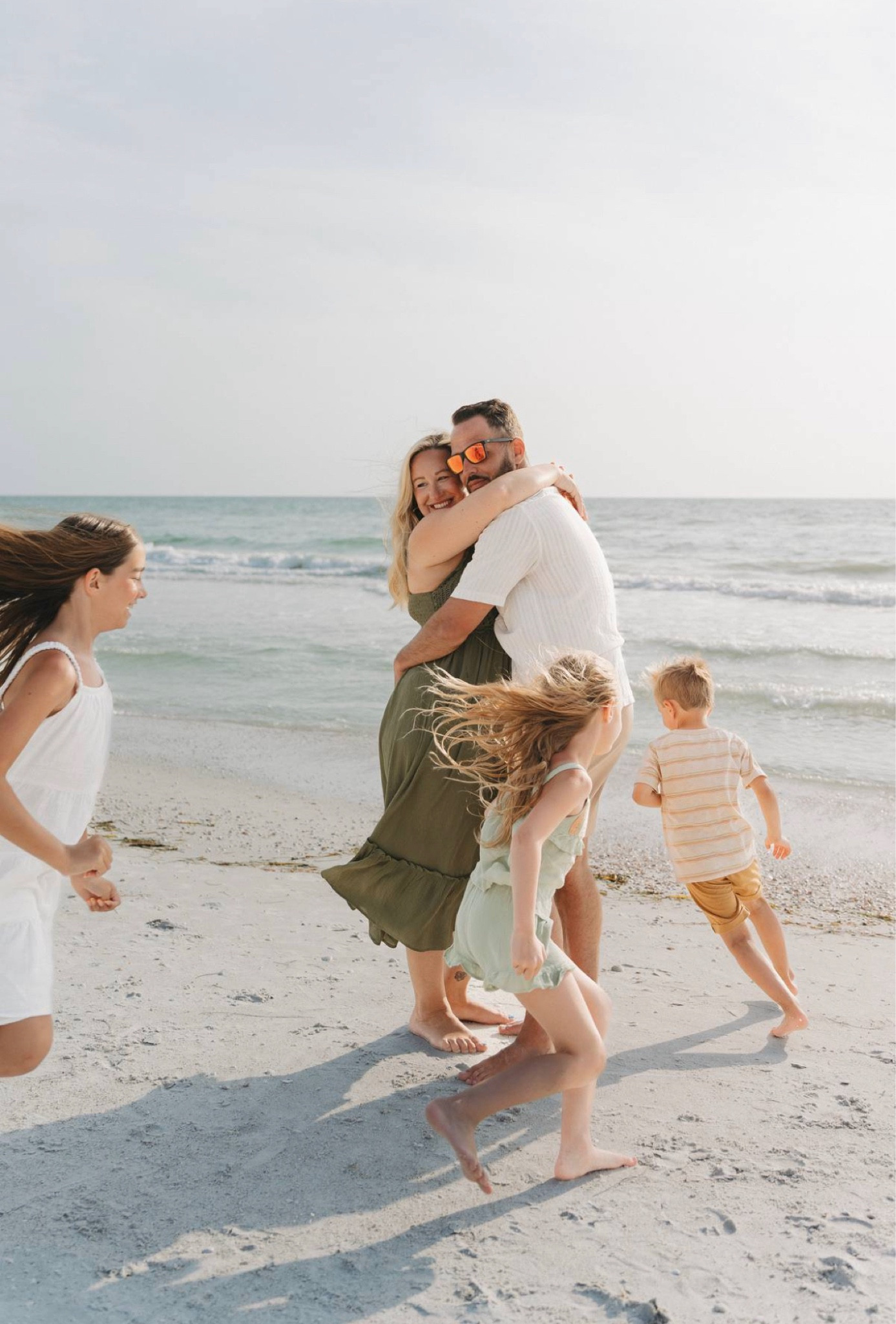 Neutral whites, beige and green Outfit inspiration for family Photoshoot. Nuetral family photo outfits. Green maxi dress, white dress shirt, kids stripped shirt, white dress for girls, 2 piece green kids set, beach outfits, family beach picture outfits 

#LTKFamily #LTKKids #LTKFindsUnder50