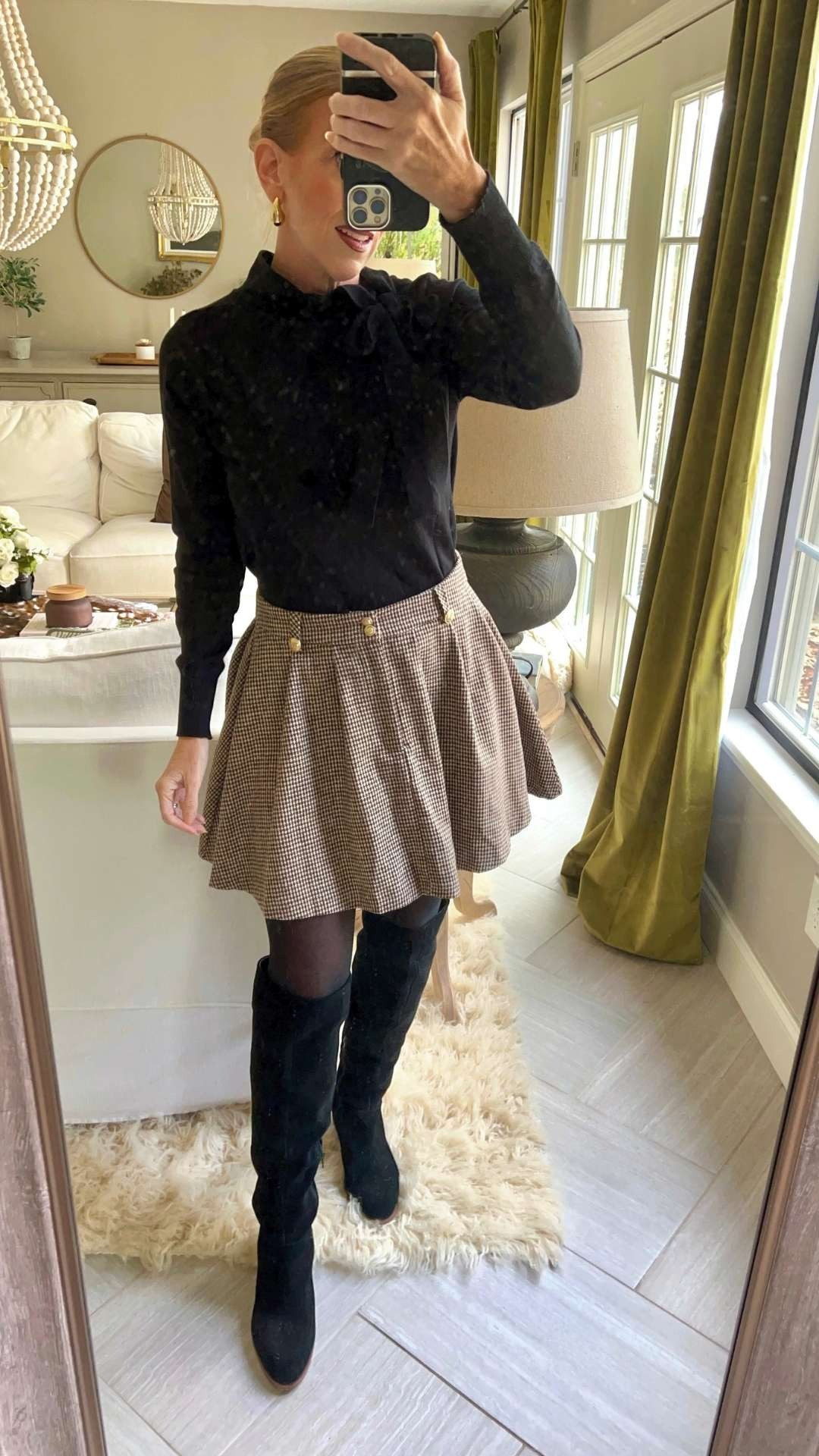 Shein fall outfit great for an affordable Thanksgiving outfit, church outfit, or date night! Wearing size small in skirt and sweater.

#fallfashion #womensfashion #thanksgiving 

 #LTKSeasonal #LTKOver40 #LTKFindsUnder50