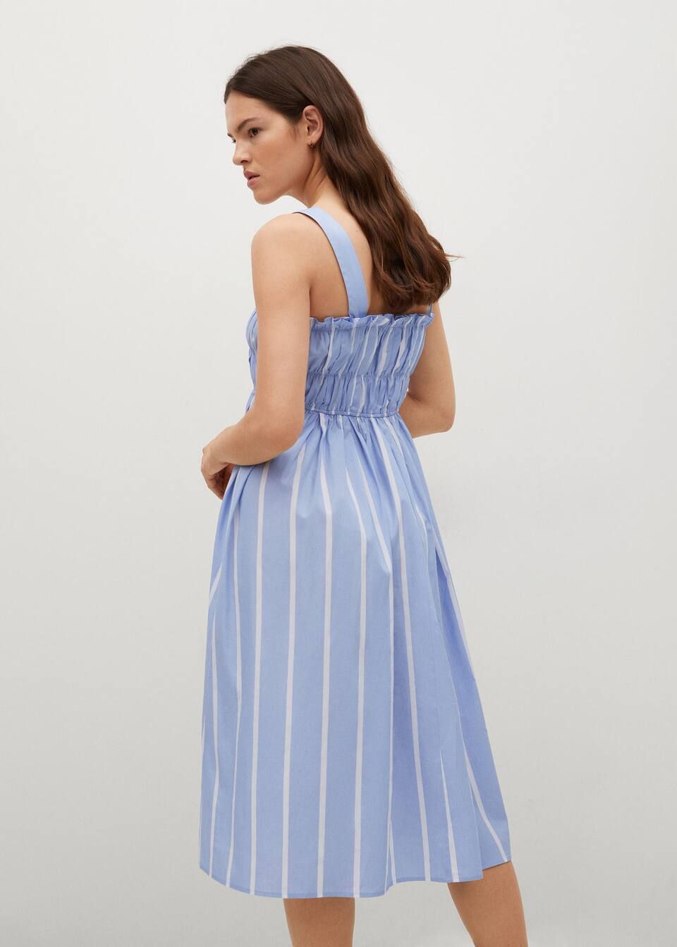 Striped cotton dress | MANGO (US)