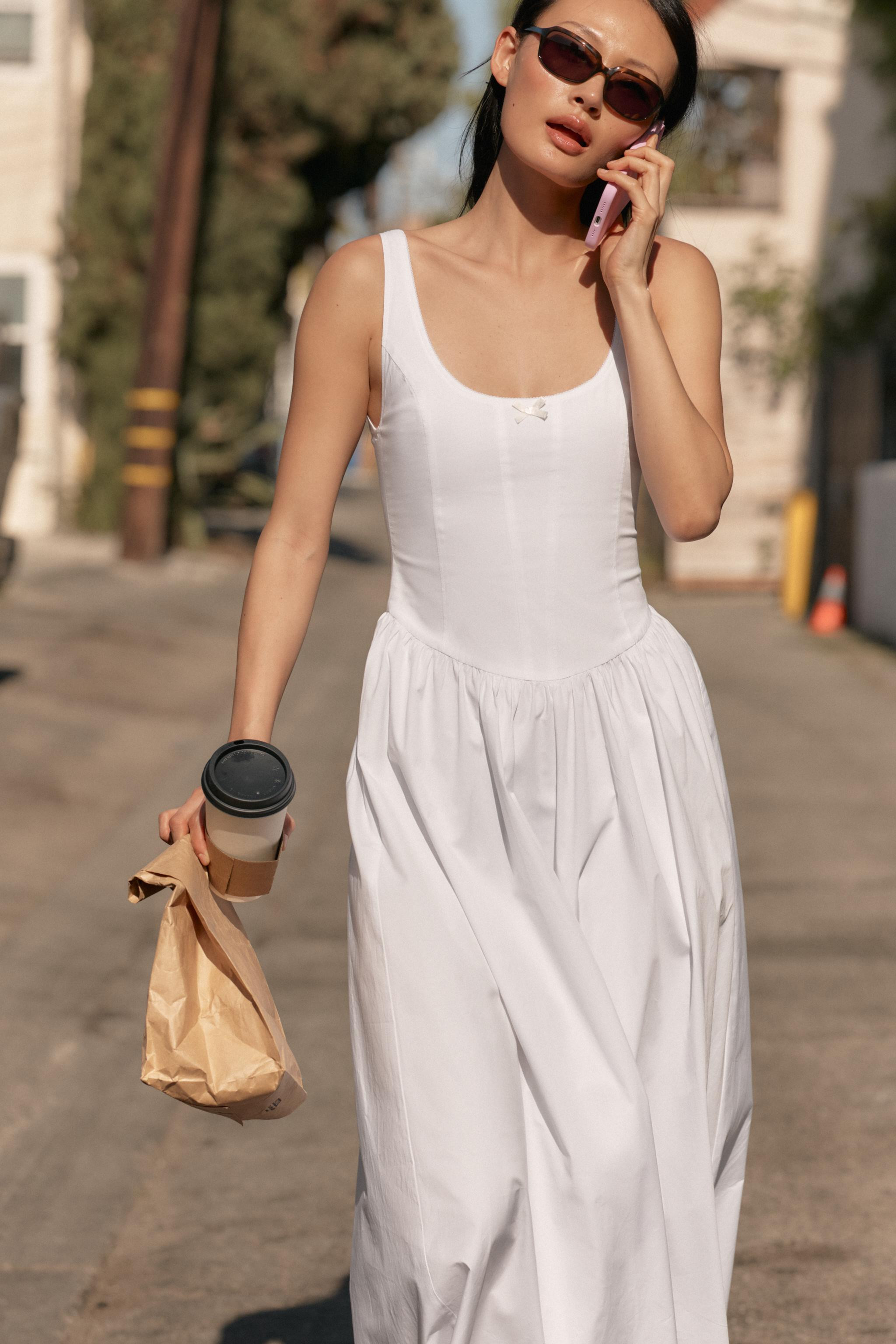 CORSETRY-INSPIRED POPLIN MIDI DRESS | Zara UK